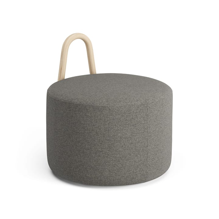 Amstelle medium poef met wieltjes Es natuurlijke lak - Main Line Flax 26 - Swedese