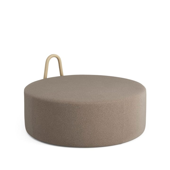 Amstelle Zitpoef - stof main line flax 23 beige, groot, handvat van eikenhout - Swedese