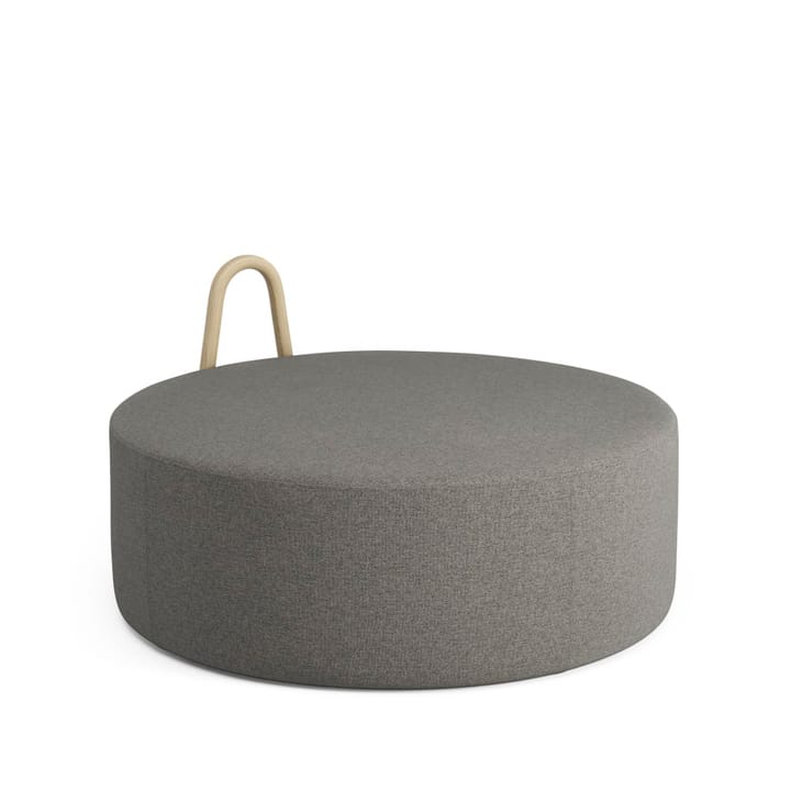 Amstelle Zitpoef - stof main line flax 26 grijs, groot, handvat van eikenhout - Swedese