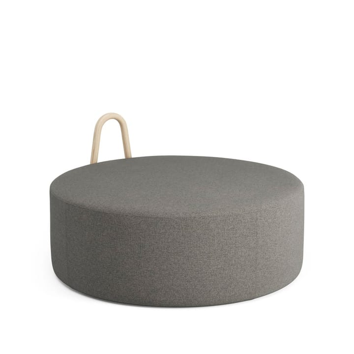 Amstelle Zitpoef - stof main line flax 26 grijs, groot, handvat van essenhout - Swedese