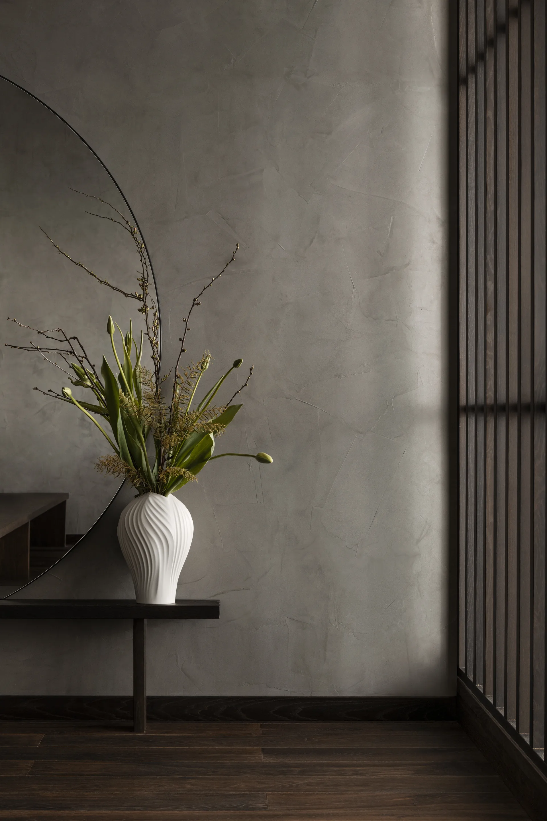 Anna vaas klein 31 cm, Wit Swedese