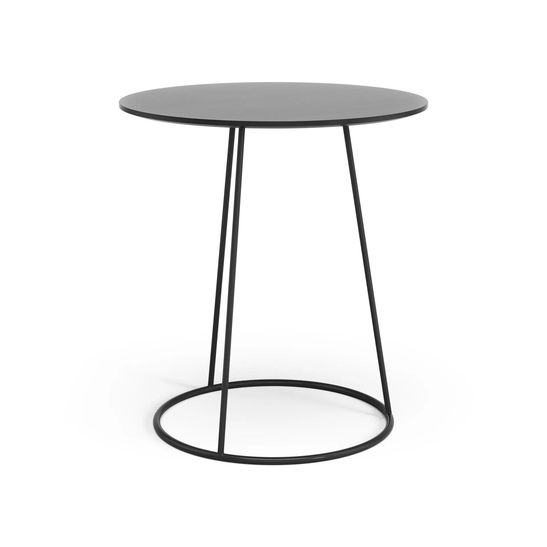 Breeze tafel glad oppervlak Ø46cm, zwart Swedese