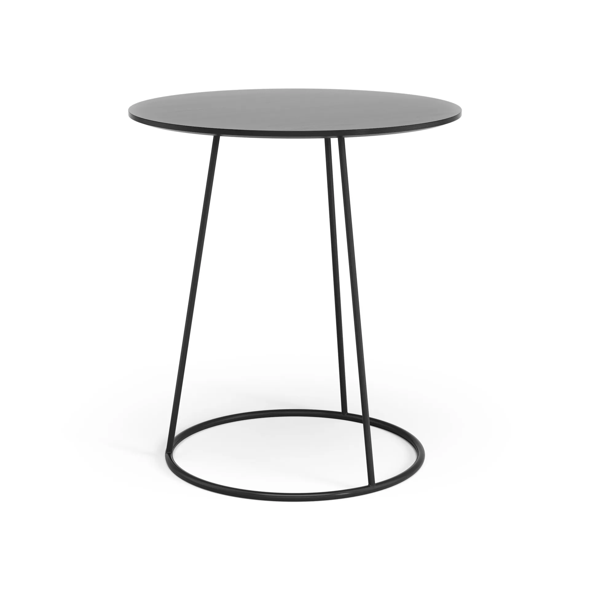 Breeze tafel glad oppervlak Ø46cm, zwart Swedese