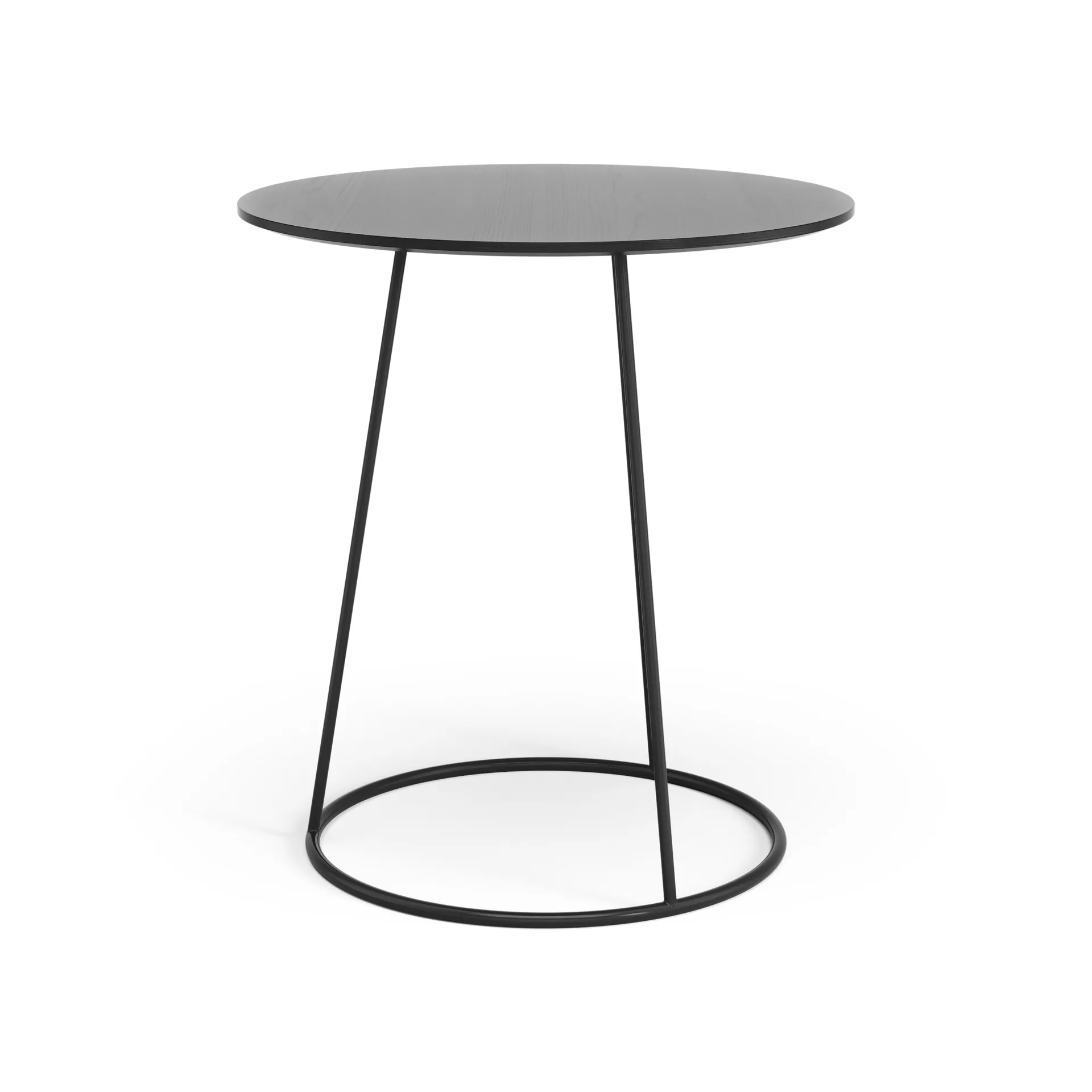 Breeze tafel glad oppervlak Ø46cm, zwart Swedese