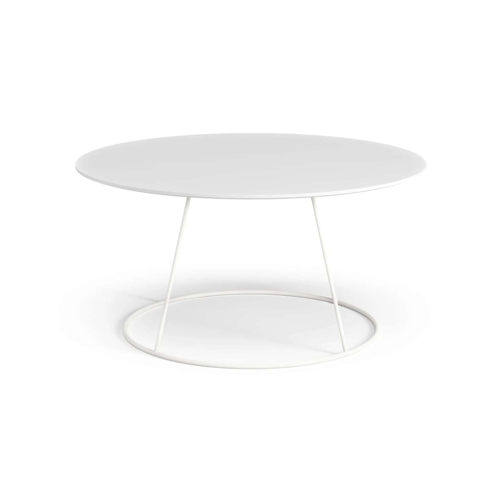 Breeze tafel glad oppervlak Ø80cm, wit Swedese
