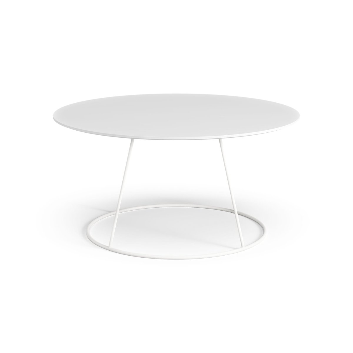 Swedese Breeze tafel glad oppervlak Ø80cm wit