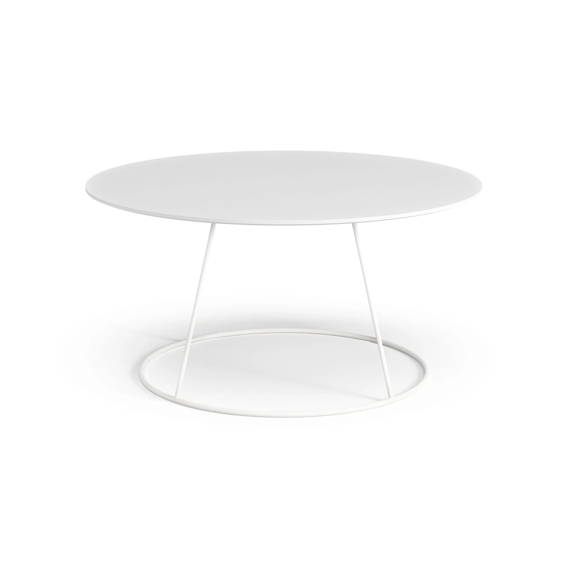 Breeze tafel glad oppervlak Ø80cm, wit Swedese