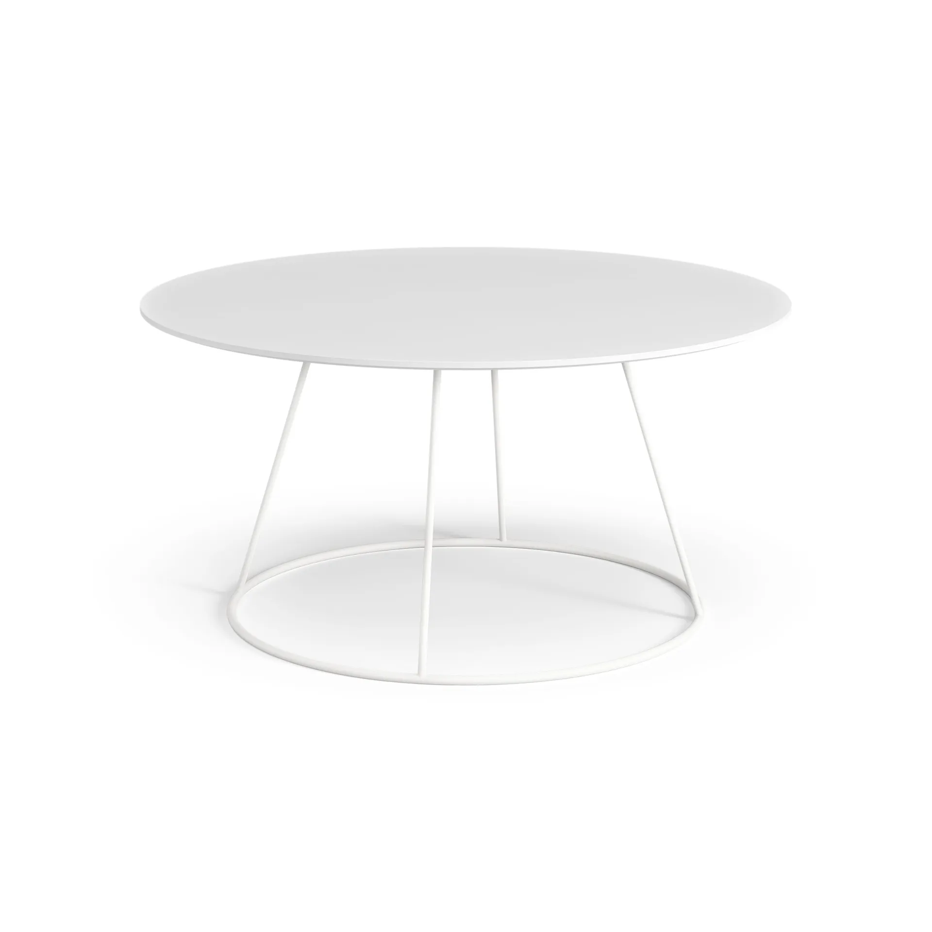 Breeze tafel glad oppervlak Ø80cm, wit Swedese