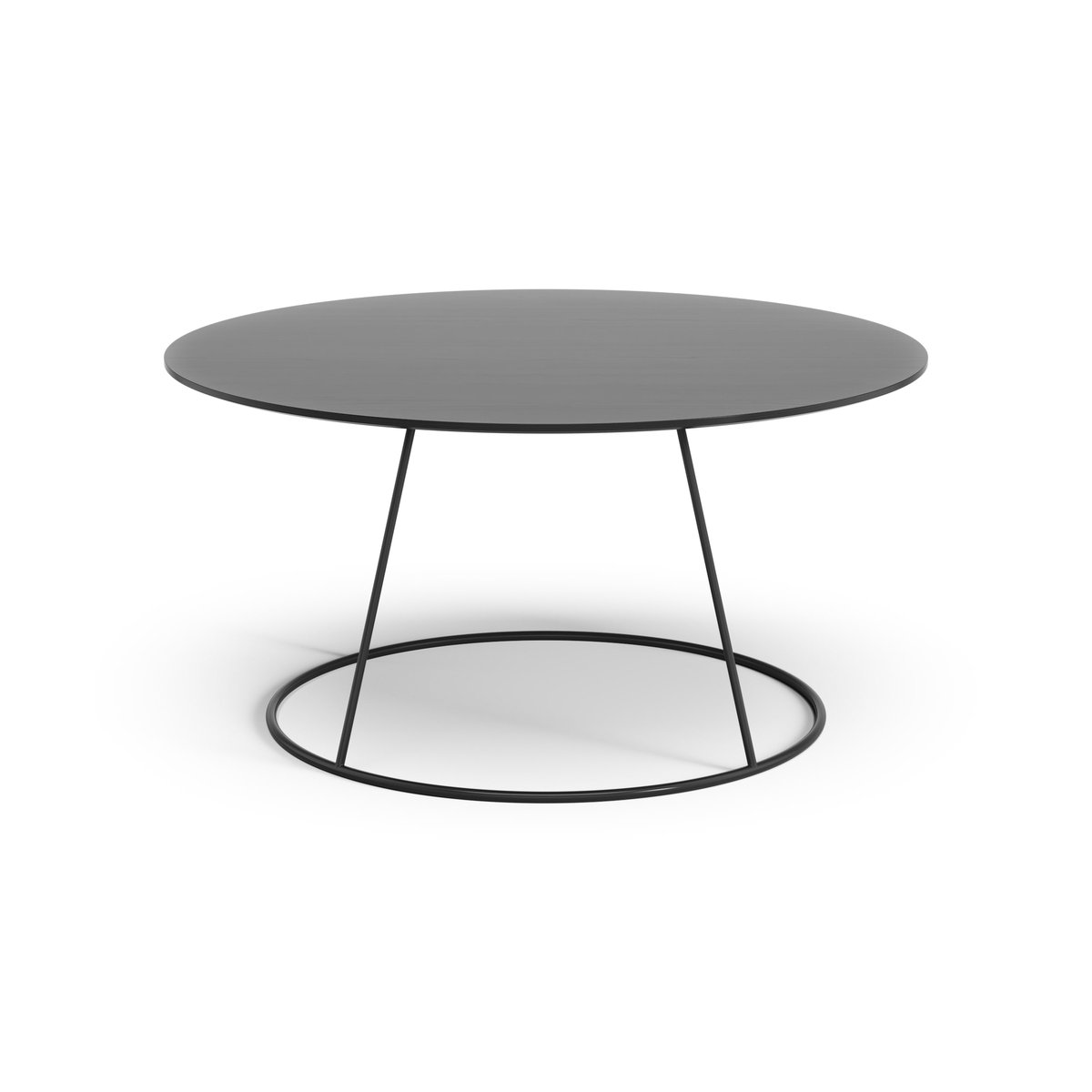 Swedese Breeze tafel glad oppervlak Ø80cm zwart