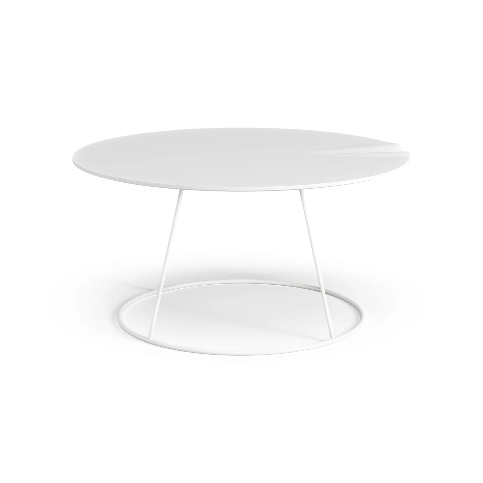 Breeze tafel golvend Ø80cm, wit Swedese