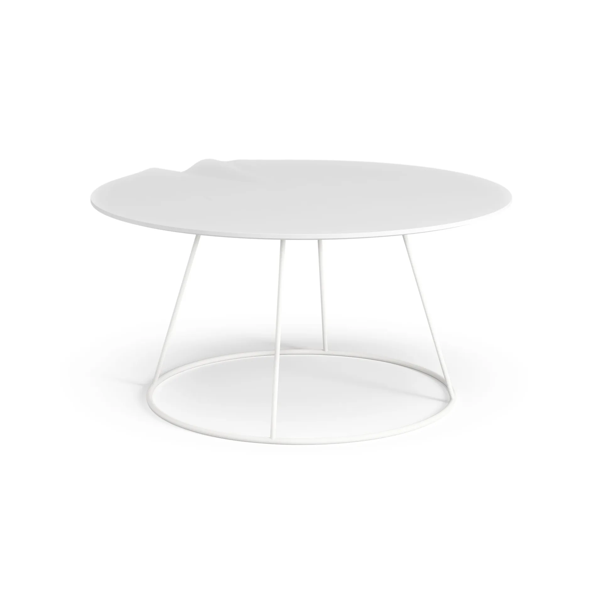 Breeze tafel golvend Ø80cm, wit Swedese