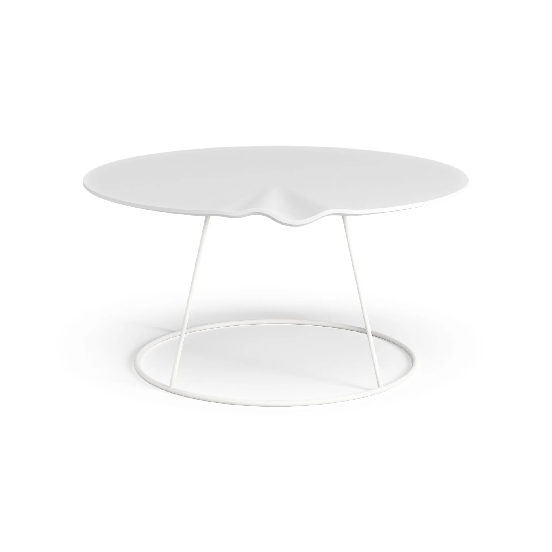 Breeze tafel golvend Ø80cm, wit Swedese
