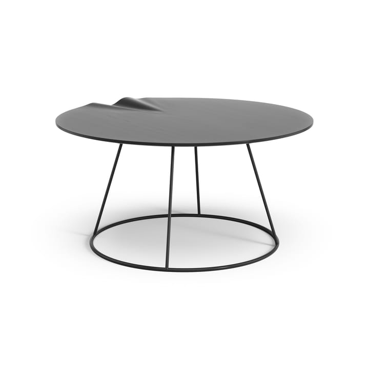 Breeze tafel golvend Ø80cm, zwart Swedese