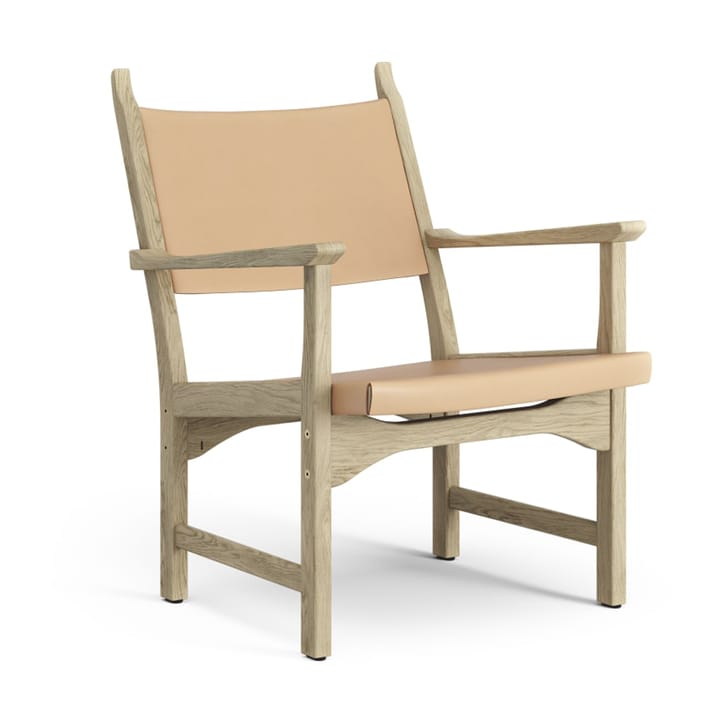 Caryngo fauteuil - Naturelgelakt eikenhout-leer naturel - Swedese
