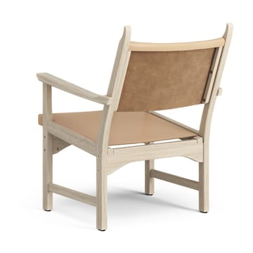 Caryngo fauteuil - Witgepigmenteerd eiken-leer naturel - Swedese