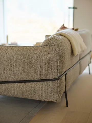 Continental bank - Wave Champagne-zwartgelaktstaal - Swedese