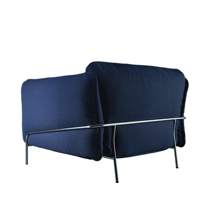 Continental fauteuil - leer elmosoft 54035 bruin, verchroomd stalen frame - Swedese