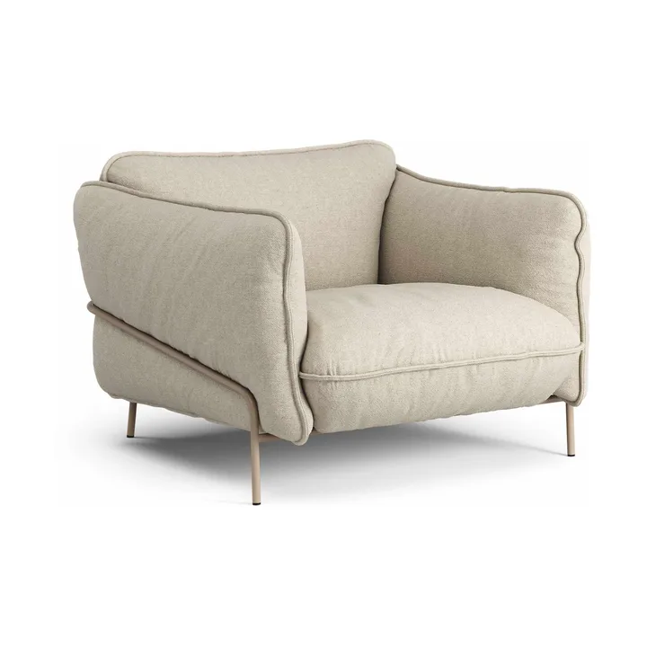Continental fauteuil - Sealife Dark beige/white-nutmeg - Swedese
