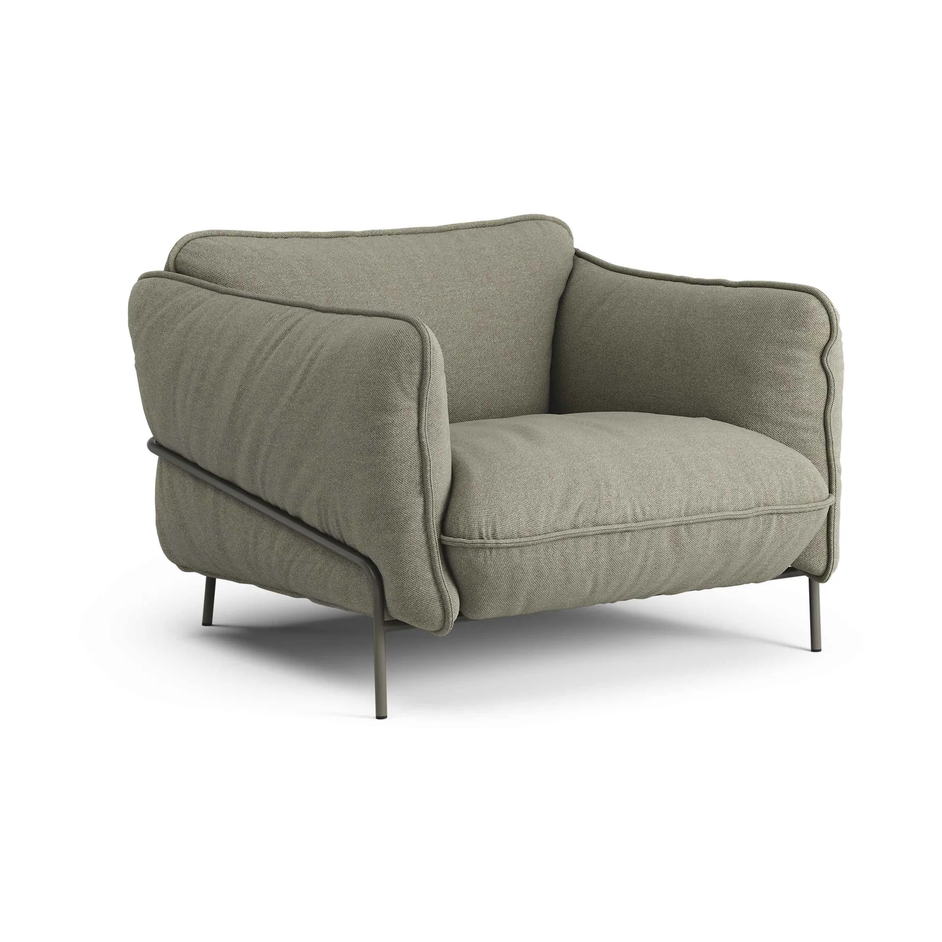 Continental fauteuil, Sealife Green/black-orkangrijs Swedese