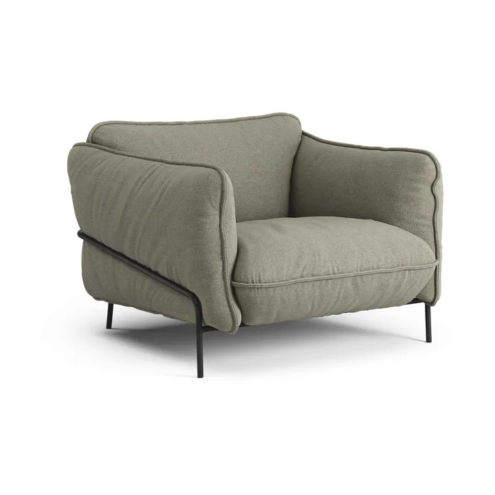 Continental fauteuil - Sealife Green/black-zwartgelaktstaal - Swedese