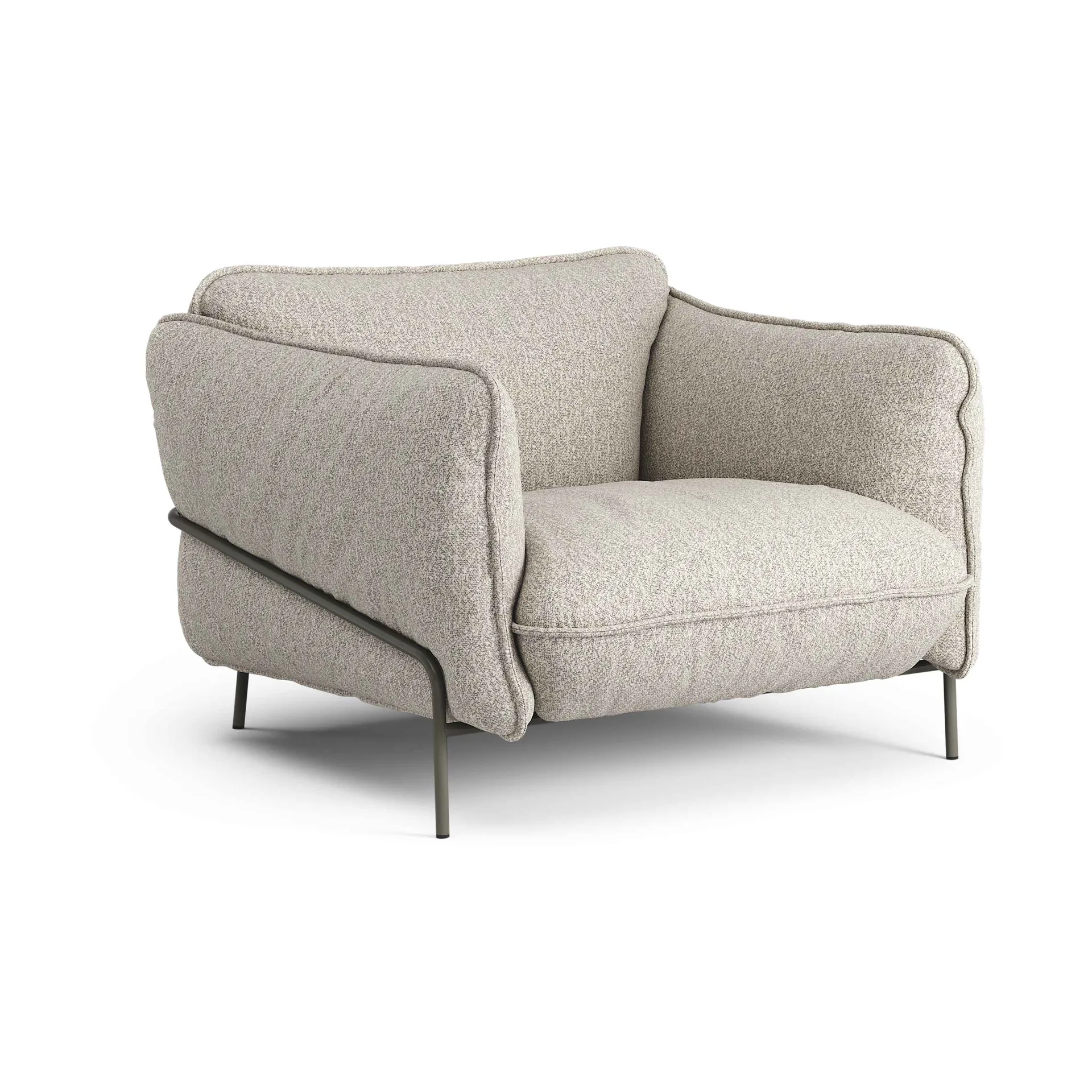 Continental fauteuil, Wave Cobblestone-orkangrijs Swedese