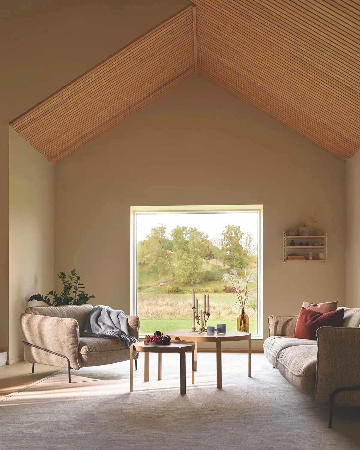 Continental fauteuil, Wave Sky-verchroomdstaal Swedese