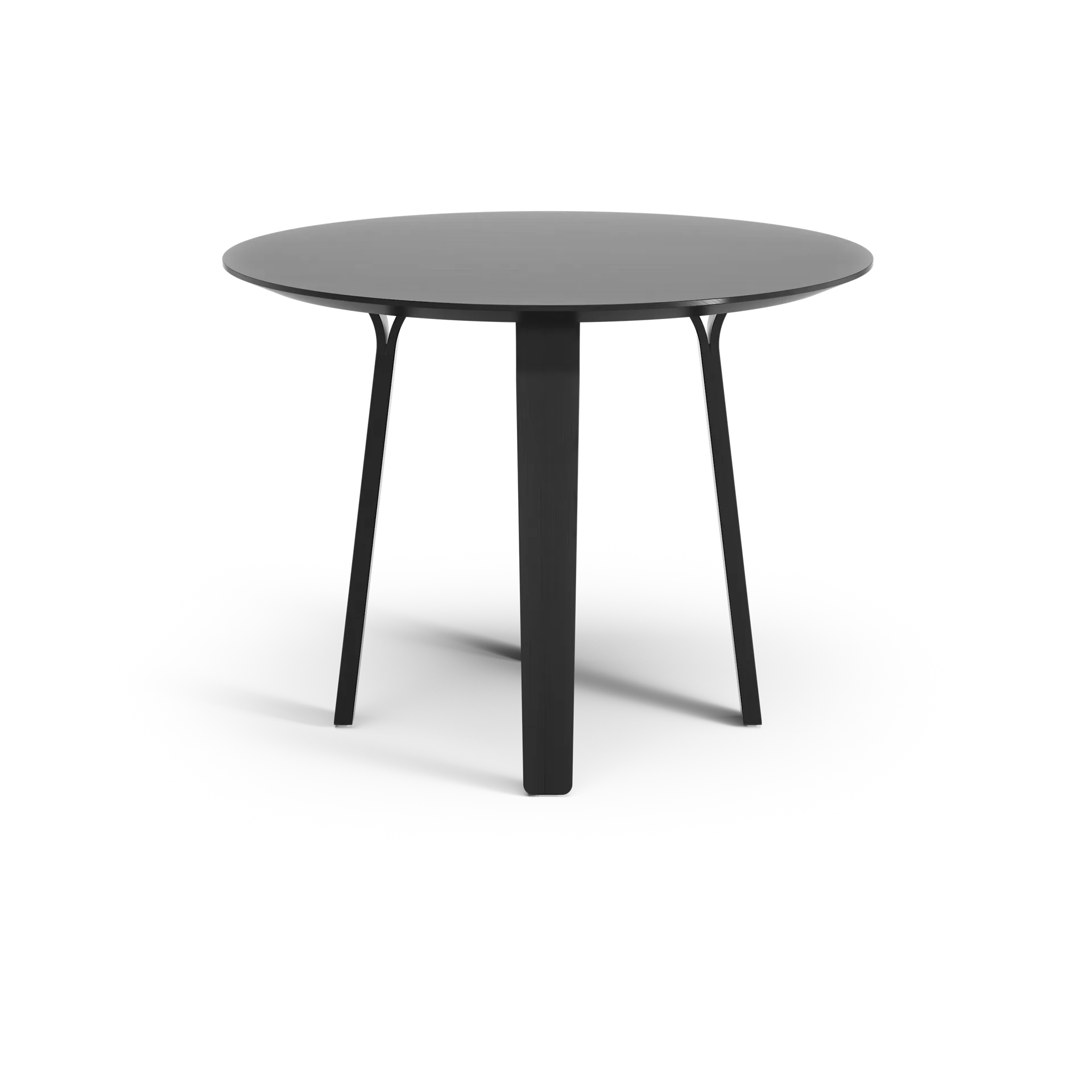 Divido Eettafel, essenhout zwart lazuur, ø95cm Swedese