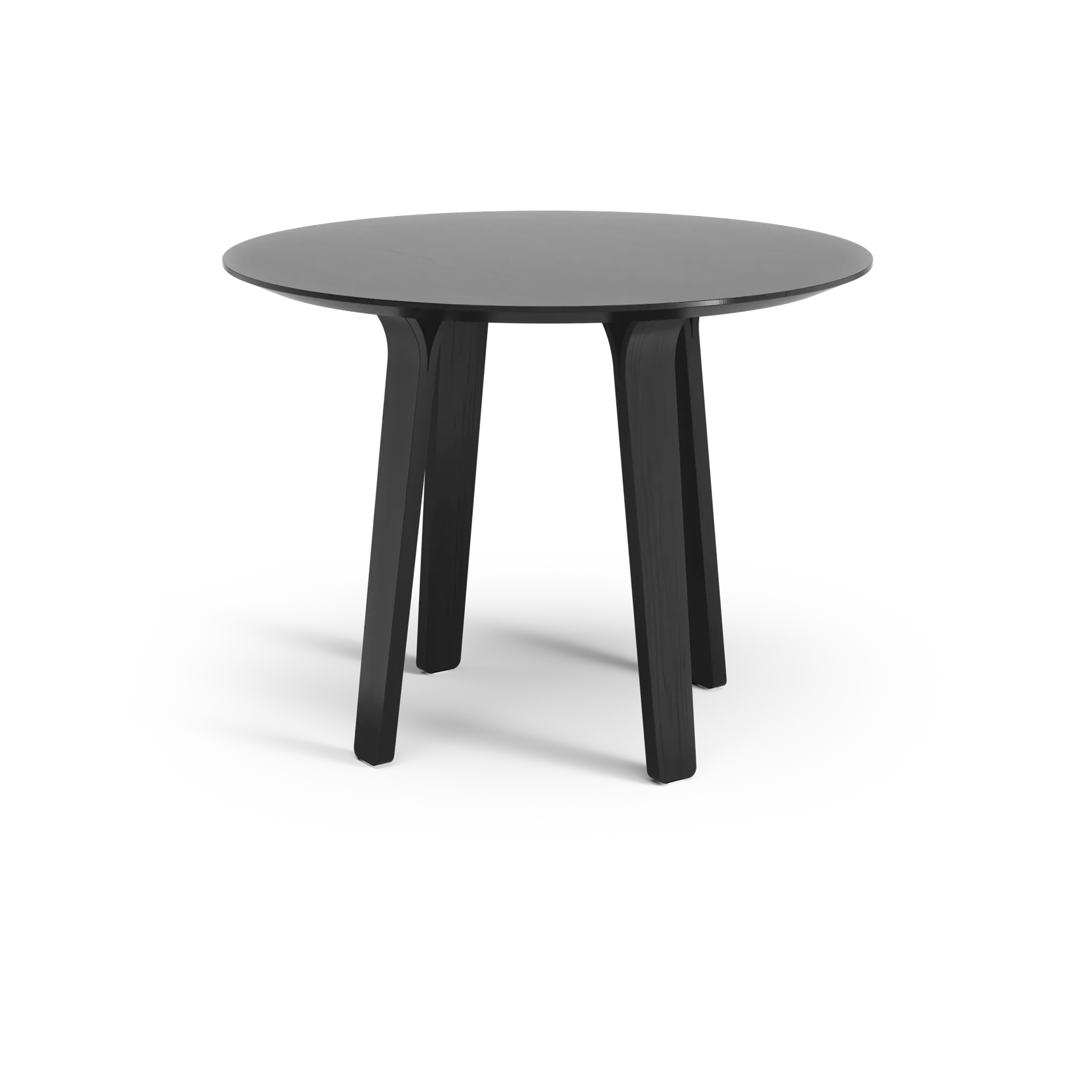 Divido Eettafel, essenhout zwart lazuur, ø95cm Swedese