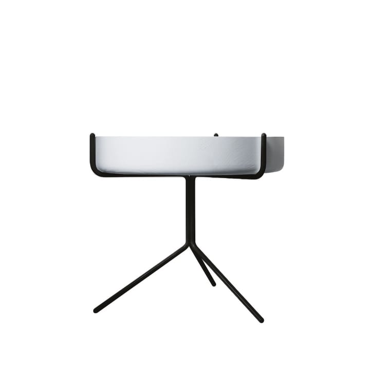 Drum tafel - Witgelazuurd-h.36cm-zwart onderstel - Swedese