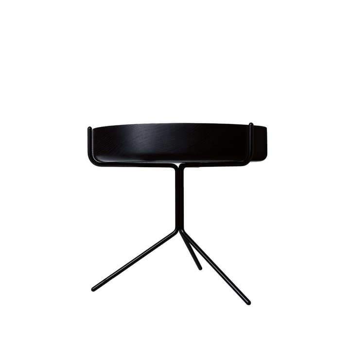 Drum tafel - Zwartgelazuurd-h.36cm-zwart onderstel - Swedese