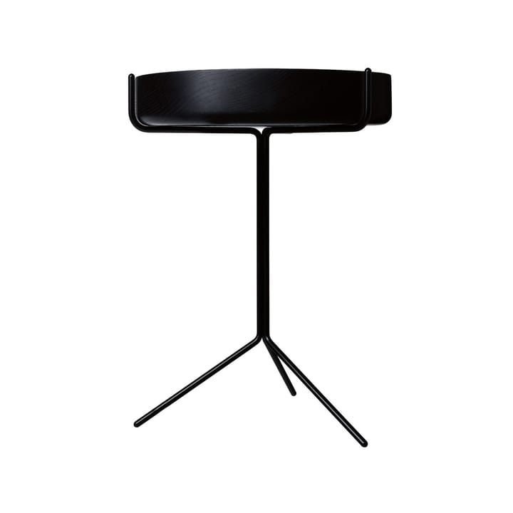 Drum tafel - Zwartgelazuurd-h.56cm-zwart onderstel - Swedese