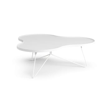 Flower mono tafel 107 x 114cm - H39 cm Es wit glanzend - Swedese