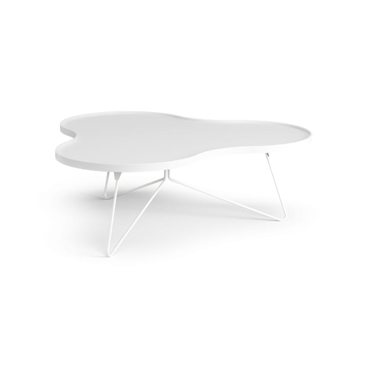 Flower mono tafel 107 x 114cm, H39 cm Es wit glanzend Swedese
