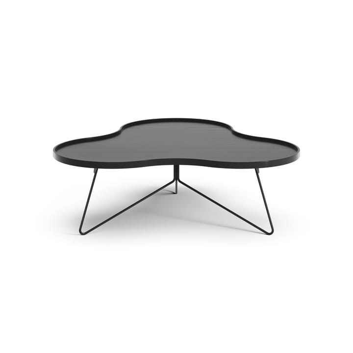 Flower mono tafel 107 x 114cm, H39 cm Es zwart glanzend Swedese