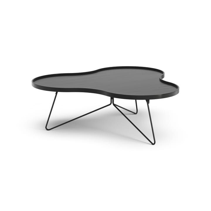 Flower mono tafel 107 x 114cm, H39 cm Es zwart glanzend Swedese