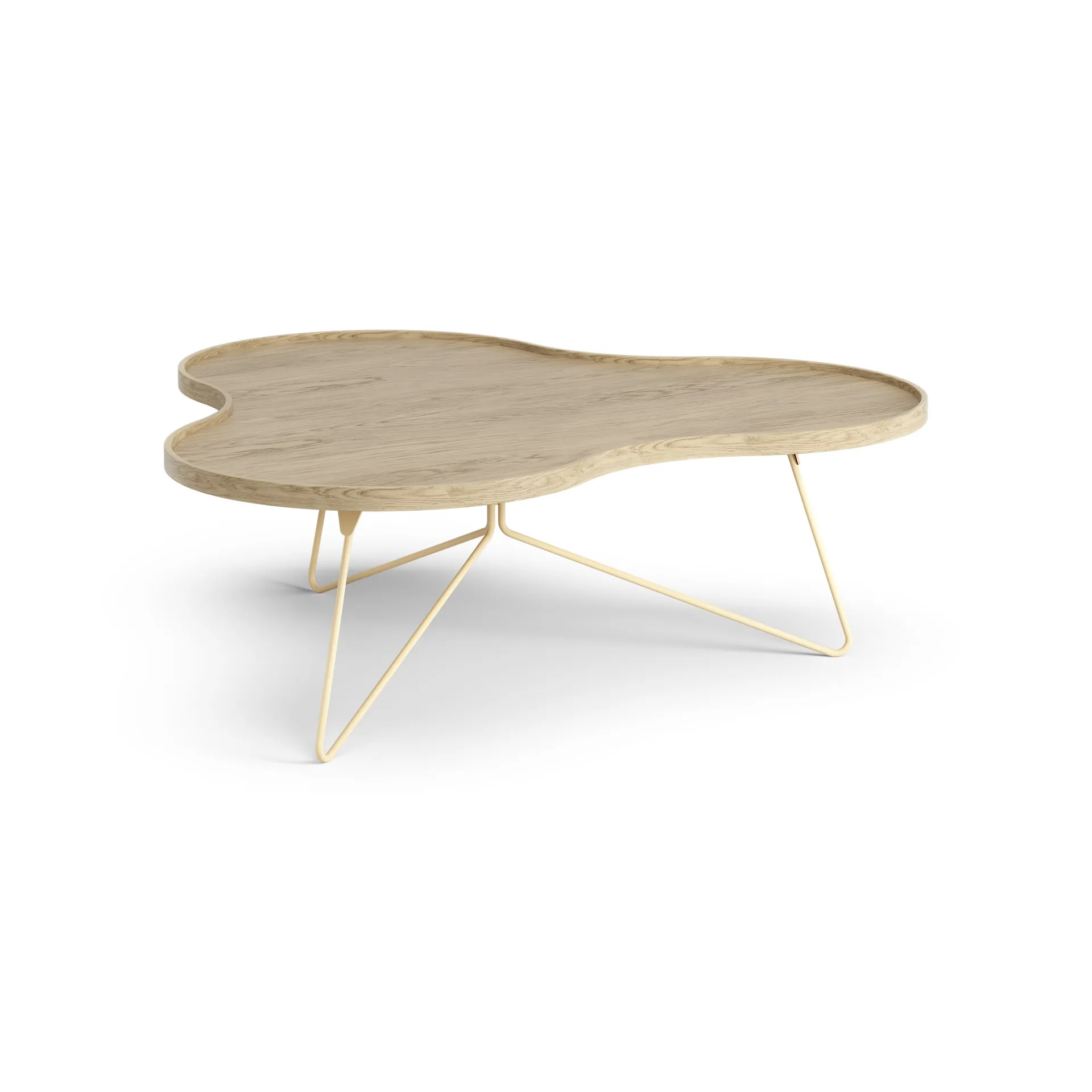Flower mono tafel 107 x 114cm, H39cm Eik gelakt Swedese