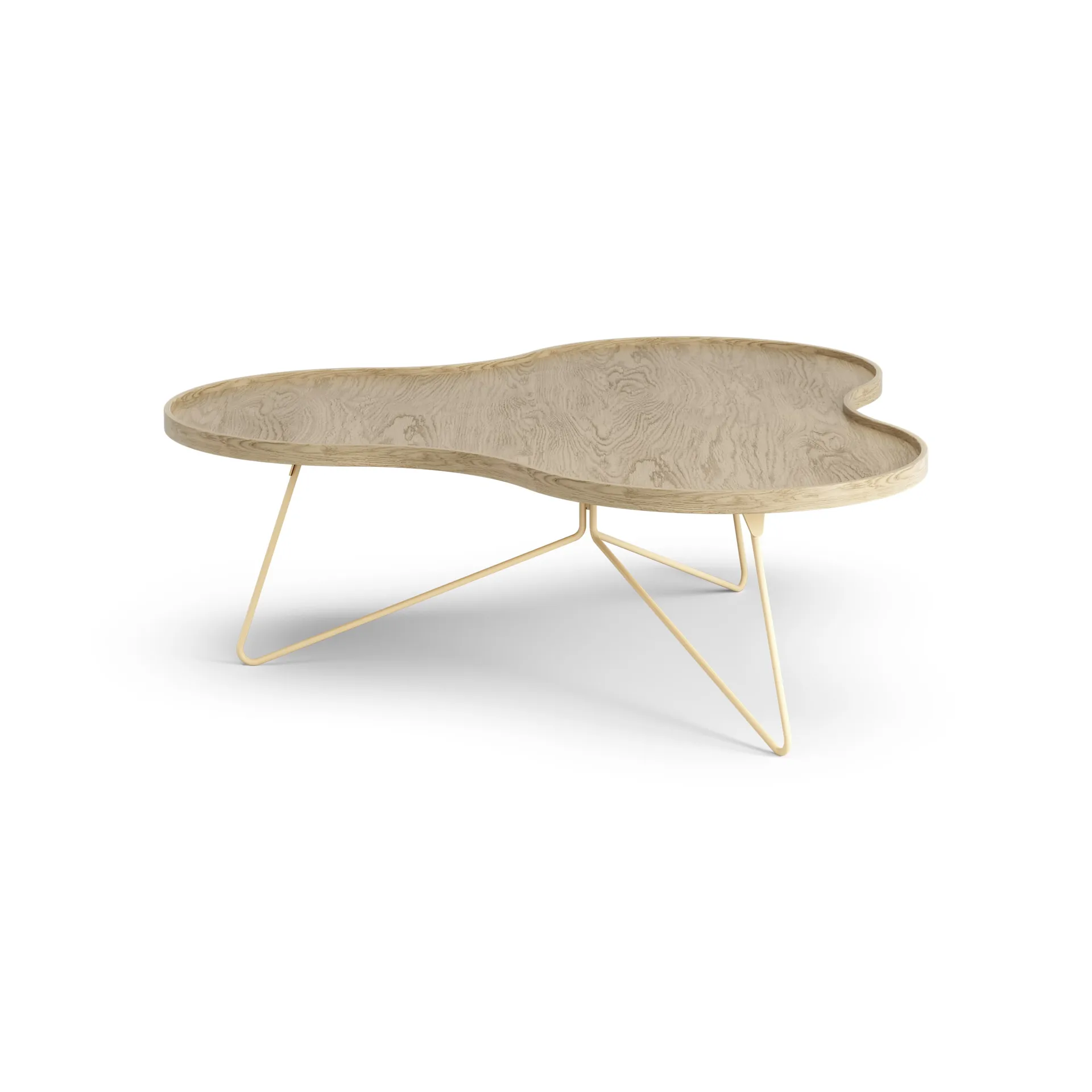 Flower mono tafel 107 x 114cm, H39cm Eik gelakt Swedese