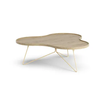 Flower mono tafel 107 x 114cm - H39cm Eik gelakt - Swedese
