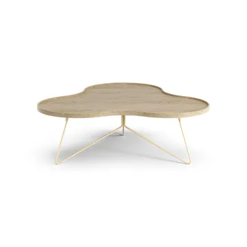 Flower mono tafel 107 x 114cm - H39cm Eik gelakt - Swedese
