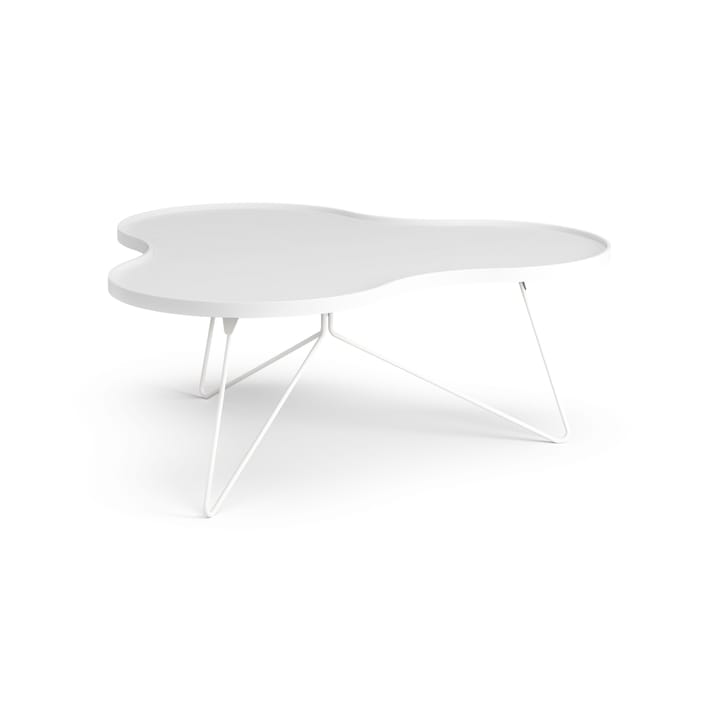 Flower mono tafel 107 x 114cm, H45 cm Es wit glanzend Swedese