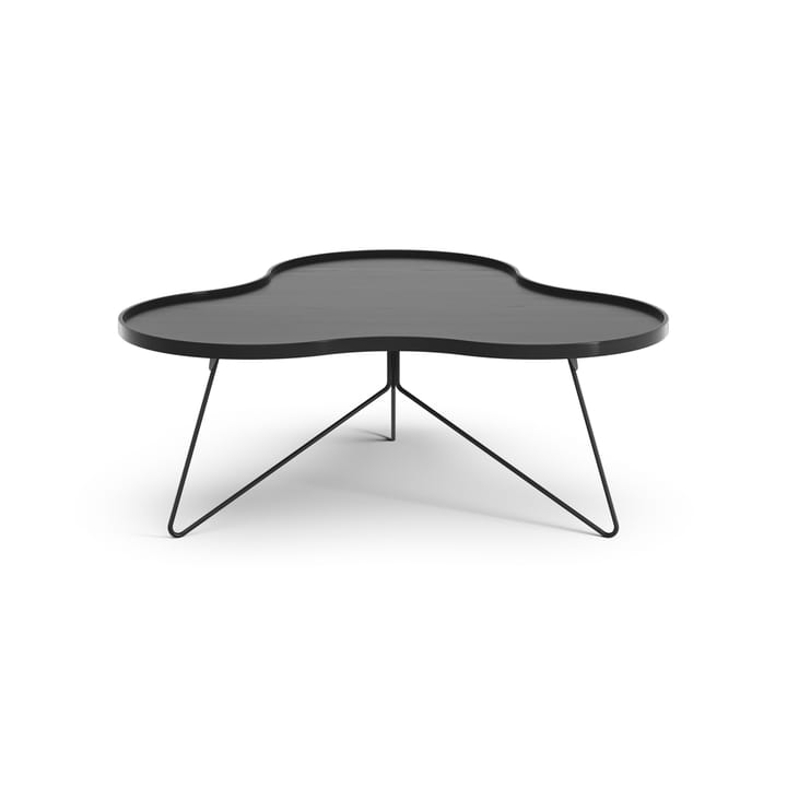 Flower mono tafel 107 x 114cm, H45 cm Es zwart glanzend Swedese