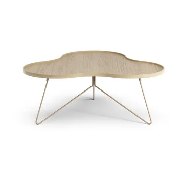 Flower mono tafel 107x114 cm - H: 45 cm, Gelakt eiken-nutmeg (beige) RAL1019 - Swedese