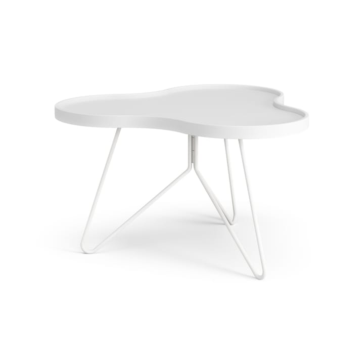 Flower mono tafel 62 x 66cm - H39 cm Es wit glanzend - Swedese