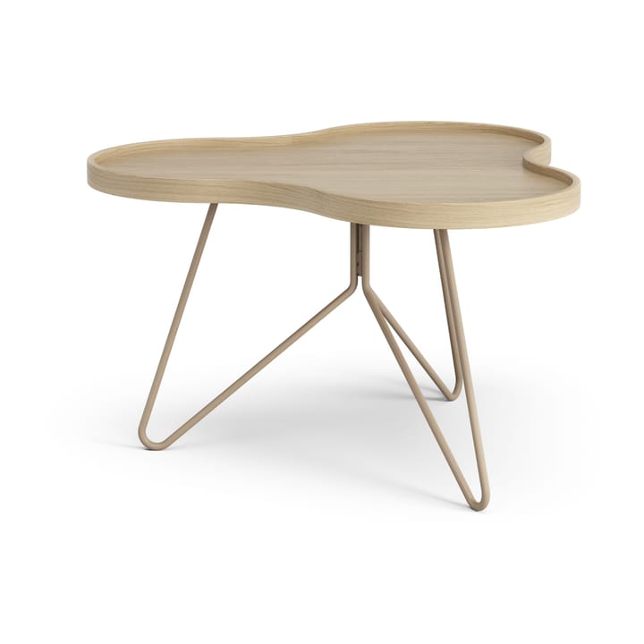 Flower mono tafel 62 x 66cm, H39 Gelakt eiken-nutmeg RAL1019 Swedese