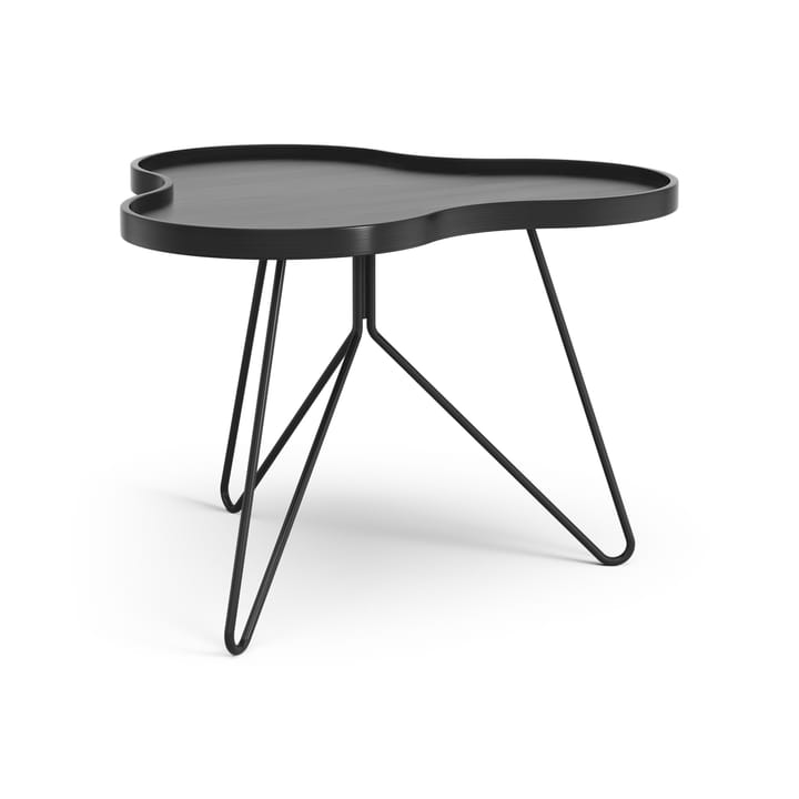 Flower mono tafel 62 x 66cm, H45 cm Es zwart glanzend Swedese