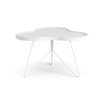 Flower mono tafel 62x66 cm - H39 cm wit gebeitst essenhout - Swedese
