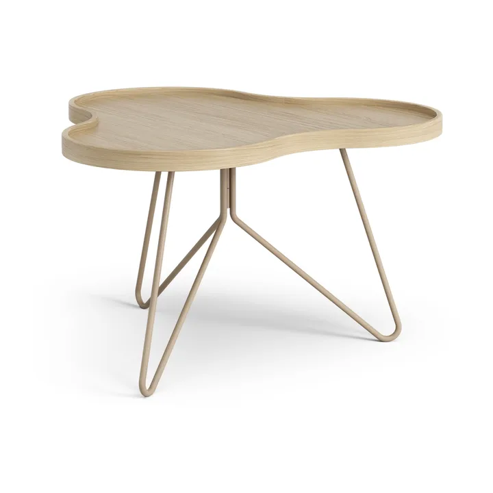 Flower mono tafel 62x66 cm - H39 Gelakt eiken-nutmeg RAL1019 - Swedese