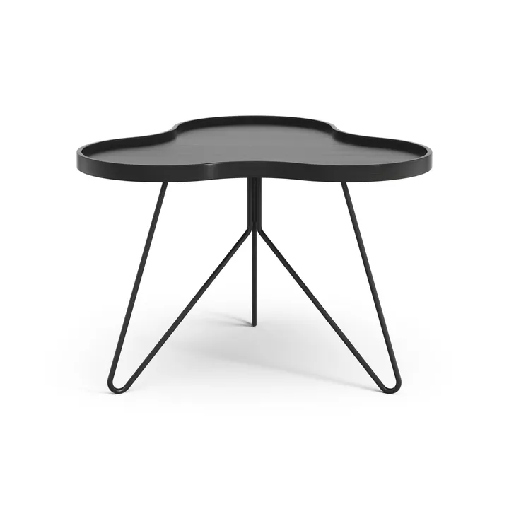 Flower mono tafel 62x66 cm - H45 cm zwart gebeitst essenhout - Swedese