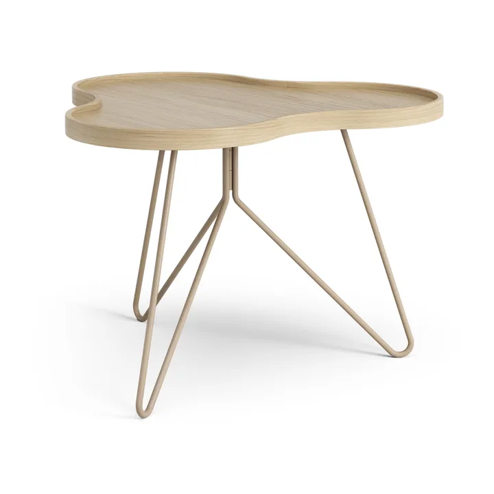 Flower mono tafel 62x66 cm - H45 Gelakt eiken-nutmeg RAL1019 - Swedese