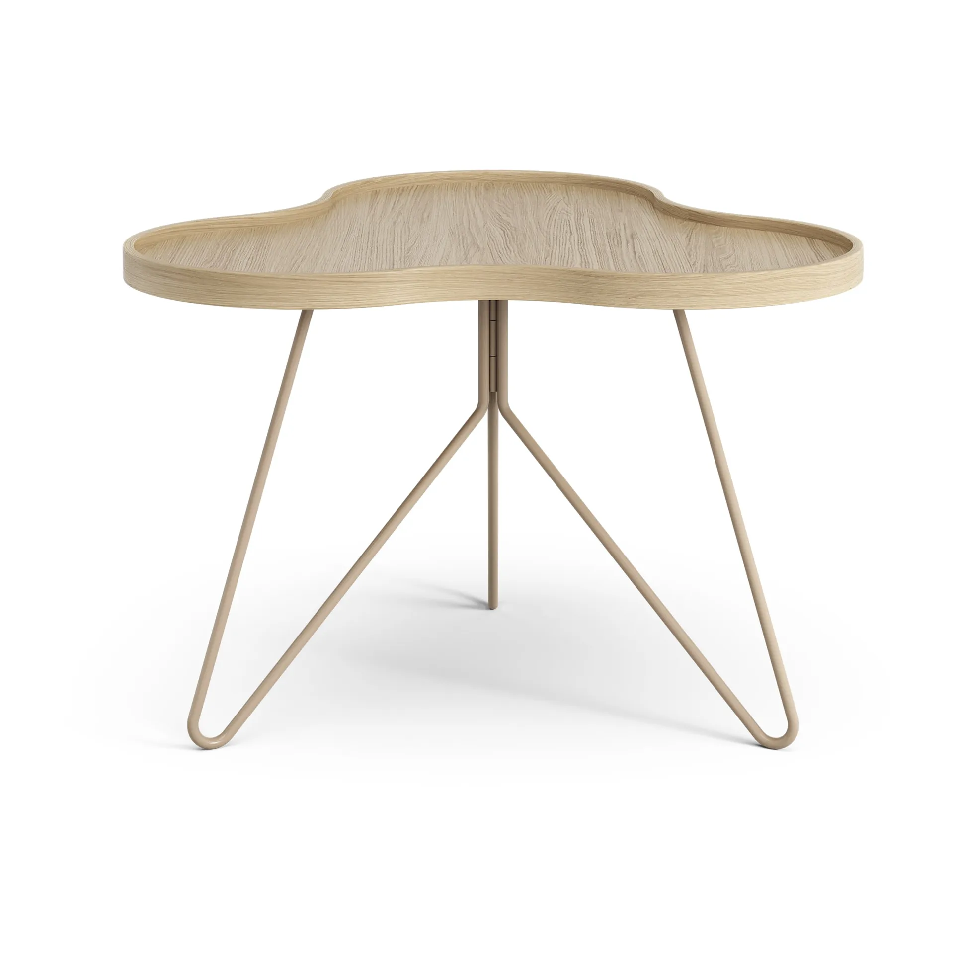 Flower mono tafel 62x66 cm, H45 Gelakt eiken-nutmeg RAL1019 Swedese